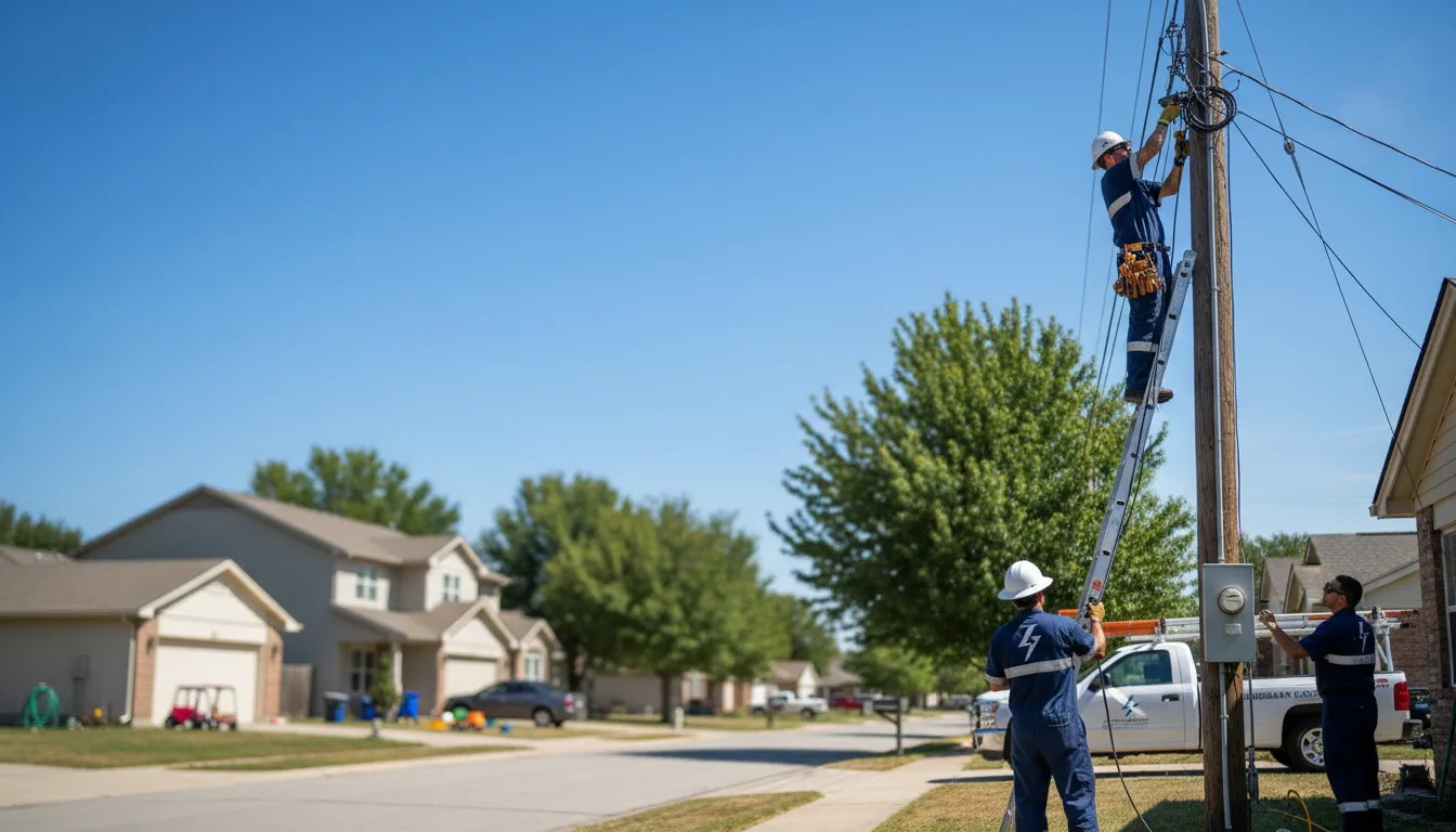 Residential electrician providing installation services in Boyce, LA